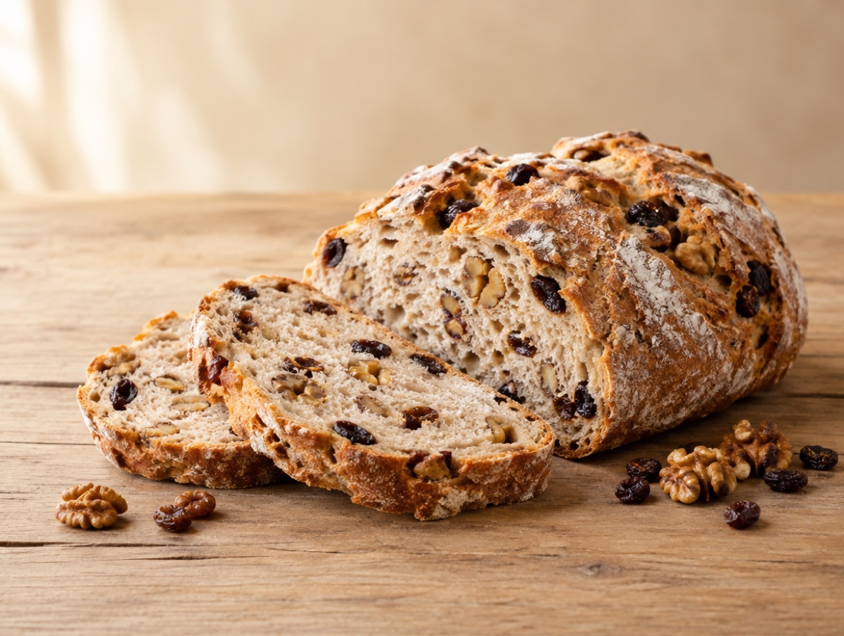 Pan de nueces y pasas